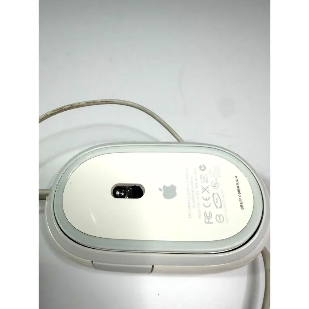vintage Apple Mighty Mouse A1152 EMC 2058 Wired USB Tested Working!